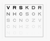 Naše vyšetření - kontrastní citlivost